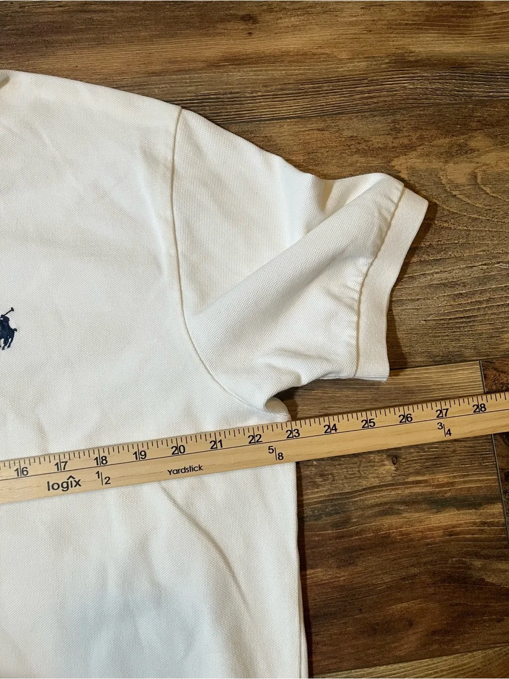 Vintage Polo Ralph Lauren Polo Mens Large White Pony Logo Short Sleeve Cotton